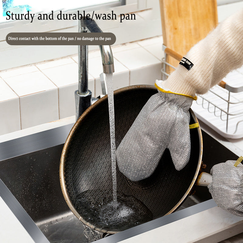 Bamboo Kitchen Cleaning Gloves – Reusable & Anti-Grease