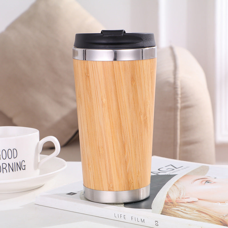 Reusable Bamboo Thermal Mug – Eco-Friendly Travel Cup
