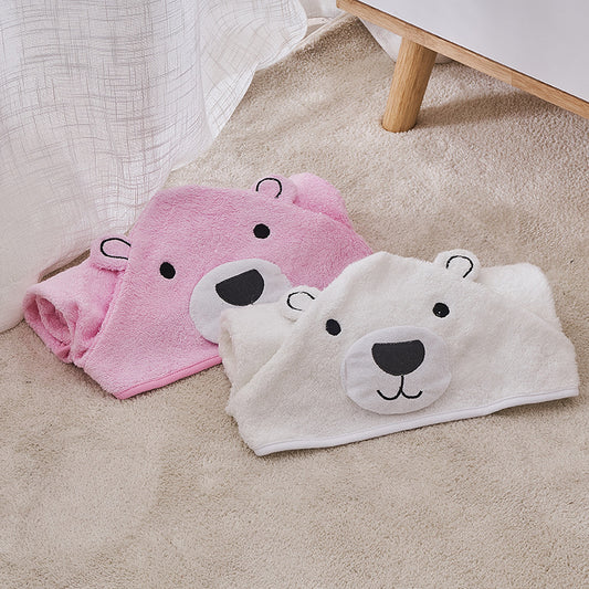 Bamboo Baby Bath Towel with Hood – Ultra Soft & Eco-Friendly